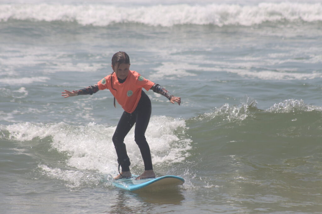 Private class for children to maximize the learning with pura vida surfing school in porto